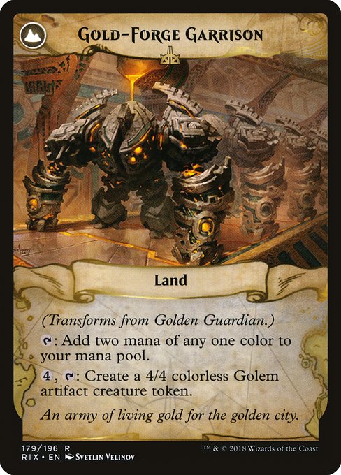 Golden Guardian // Gold-Forge Garrison - Back Face
