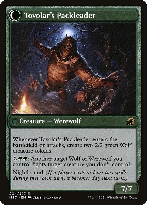 Tovolar's Huntmaster // Tovolar's Packleader - Back Face
