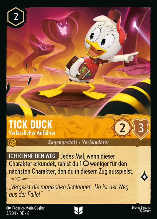 Tick Duck - Verlässlicher Anführer (V.2) 8JAF-003 Uncommon Deutsch