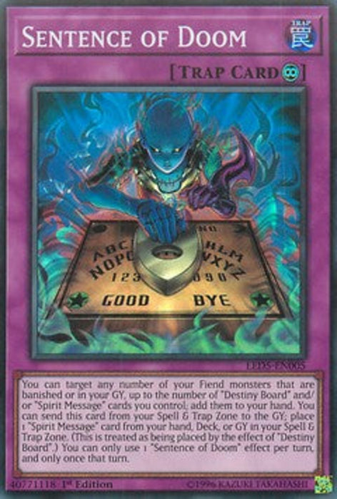 Sentence of Doom LED5-EN005 Super Rare Englisch