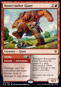 Bonecrusher Giant // Stomp ELD-115 Rare Englisch