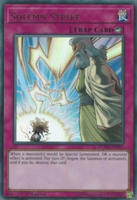Solemn Strike DUDE-EN055 Ultra Rare Englisch