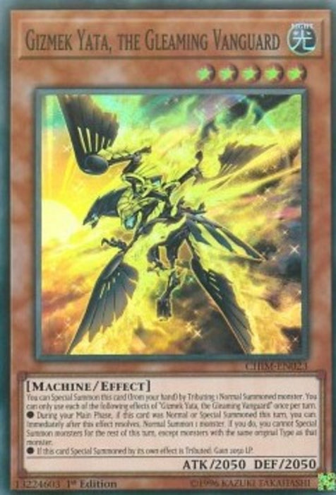 Gizmek Yata, the Gleaming Vanguard CHIM-EN023 Super Rare Englisch