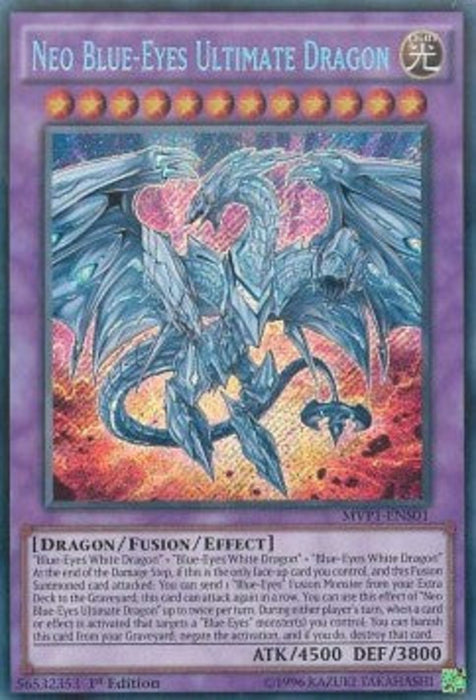 Neo Blue-Eyes Ultimate Dragon (V.3) MVP1-ENS01 Secret Rare Englisch