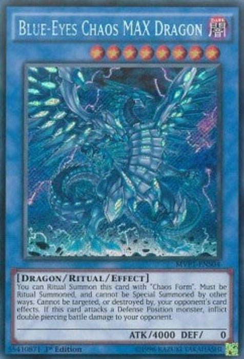 Blue-Eyes Chaos MAX Dragon (V.3) MVP1-ENS04 Secret Rare Englisch