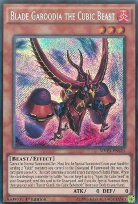 Blade Garoodia the Cubic Beast (V.3) MVP1-ENS34 Secret Rare Englisch