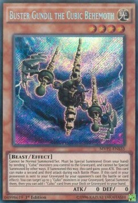 Buster Gundil the Cubic Behemoth (V.3) MVP1-ENS35 Secret Rare Englisch