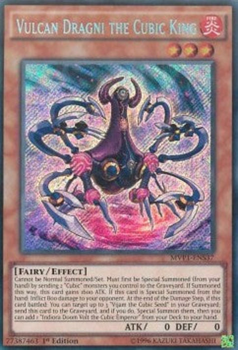 Vulcan Dragni the Cubic King (V.3) MVP1-ENS37 Secret Rare Englisch