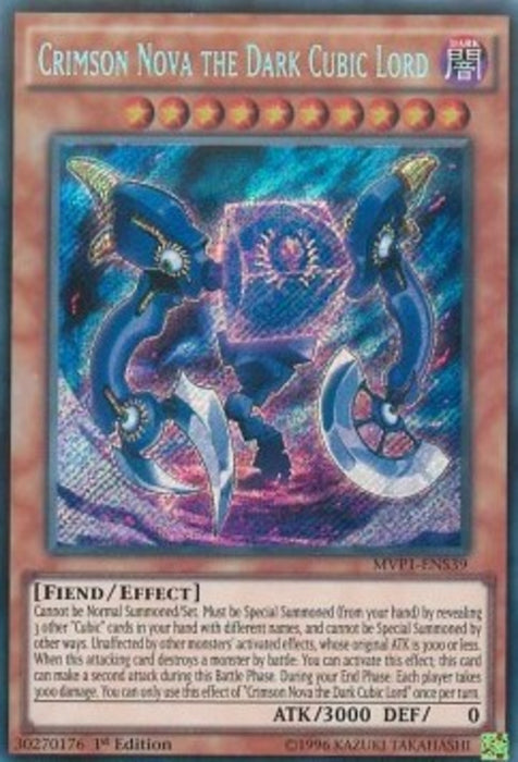 Crimson Nova the Dark Cubic Lord (V.3) MVP1-ENS39 Secret Rare Englisch