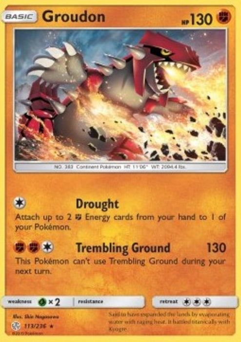 Groudon CEC-113 Rare Deutsch