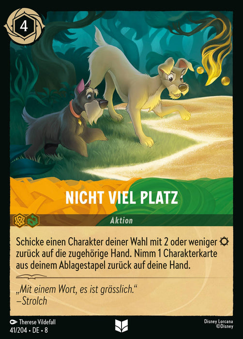 Nicht viel Platz 8JAF-041 Uncommon Deutsch