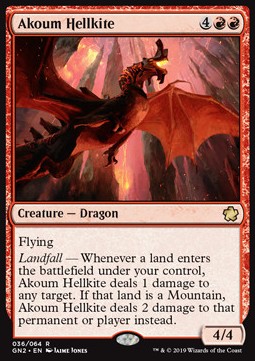 Akoum Hellkite GN2-36 Rare Englisch