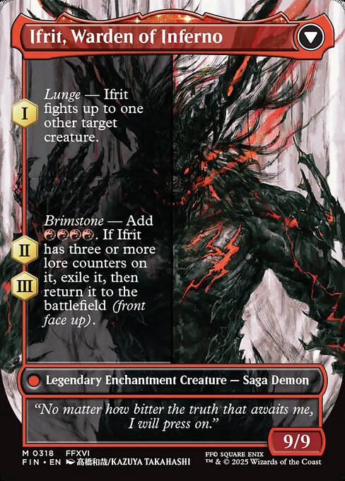 Clive, Ifrit's Dominant // Ifrit, Warden of Inferno - Back Face