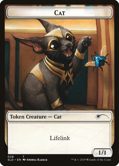 Magic: Cat Token (White 1/1 Lifelink)