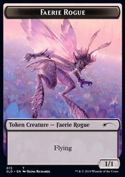 Faerie Rogue Token (Black 1/1) (V.3) SLD-15 Token Englisch