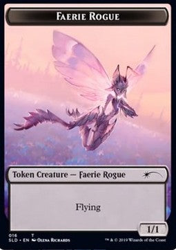 Faerie Rogue Token (Black 1/1) (V.4) SLD-16 Token Englisch