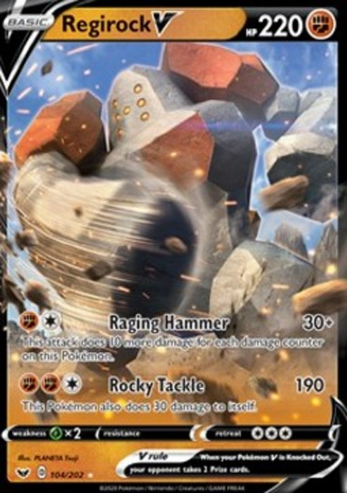 Regirock V SSH-104 Ultra Rare Deutsch