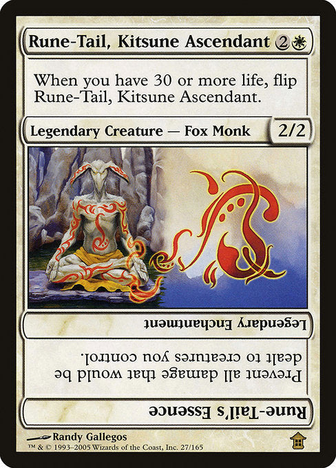 Rune-Tail, Kitsune Ascendant // Rune-Tail's Essence - Back Face