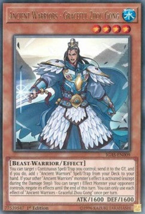 Ancient Warriors - Graceful Zhou Gong IGAS-EN009 Rare Englisch