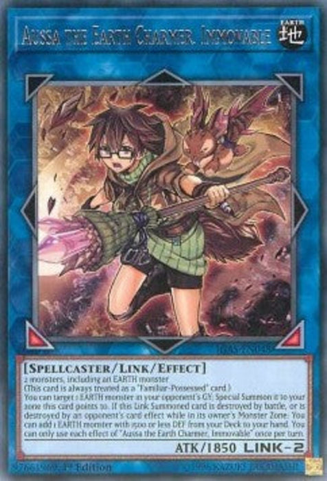 Aussa the Earth Charmer, Immovable (V.1) IGAS-EN048 Rare Englisch