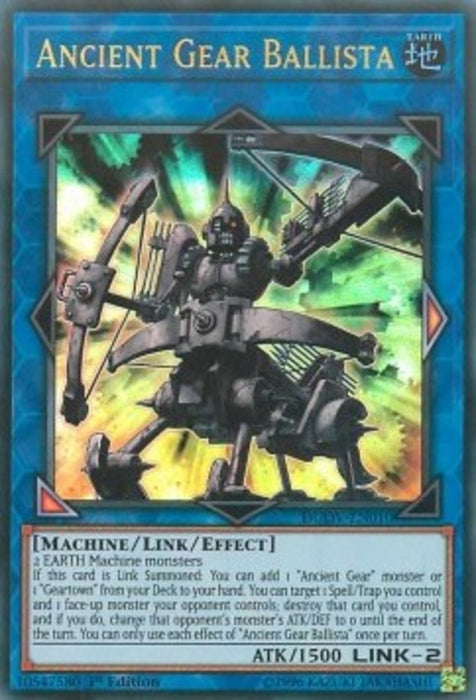 Ancient Gear Ballista DUOV-EN010 Ultra Rare Englisch