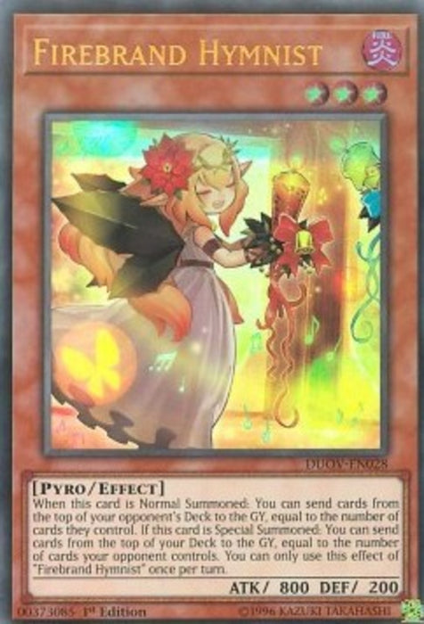 Firebrand Hymnist DUOV-EN028 Ultra Rare Englisch