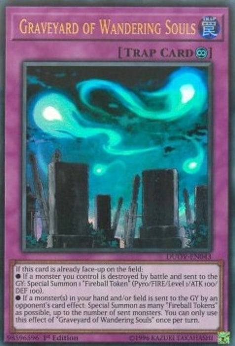 Graveyard of Wandering Souls DUOV-EN043 Ultra Rare Englisch