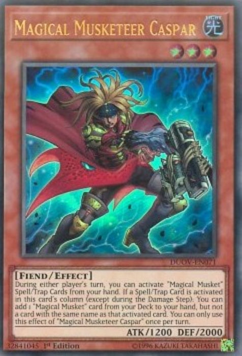 Magical Musketeer Caspar DUOV-EN071 Ultra Rare Englisch