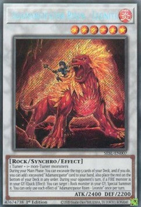 Adamancipator Risen - Leonite SESL-EN007 Secret Rare Englisch