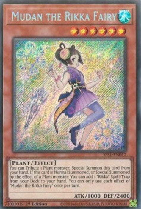Mudan the Rikka Fairy SESL-EN017 Secret Rare Englisch