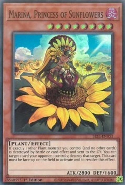 Mariña, Princess of Sunflowers SESL-EN053 Super Rare Englisch