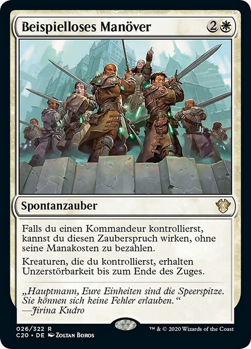 Beispielloses Manöver C20-26 Rare Deutsch