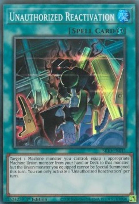 Unauthorized Reactivation SR10-EN041 Super Rare Englisch