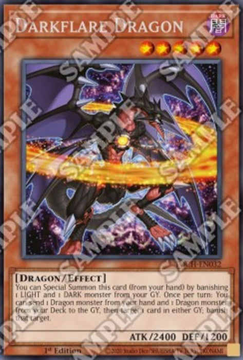Darkflare Dragon TOCH-EN032 Rare Englisch