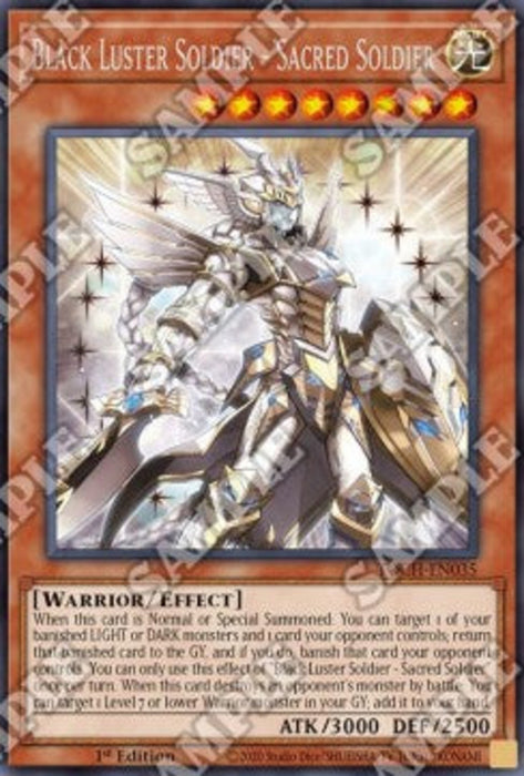 Black Luster Soldier - Sacred Soldier TOCH-EN035 Rare Englisch