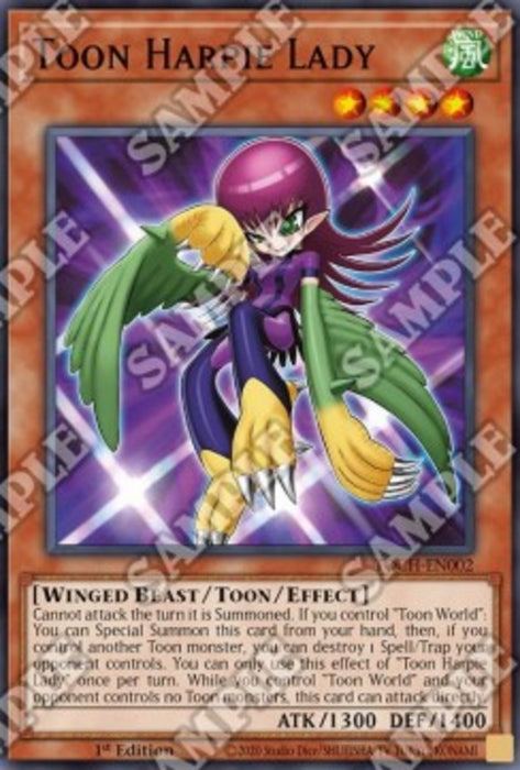 Toon Harpie Lady (V.1) TOCH-EN002 Super Rare Englisch