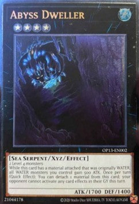 Abyss Dweller OP13-EN002 Ultimate Rare Englisch