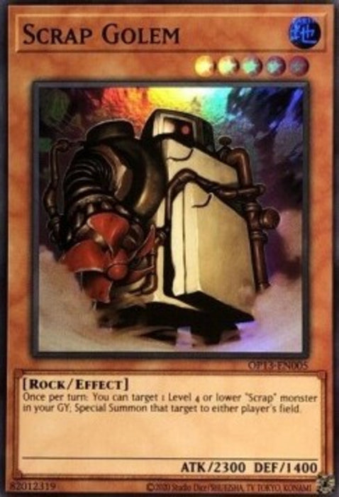 Scrap Golem OP13-EN005 Super Rare Englisch