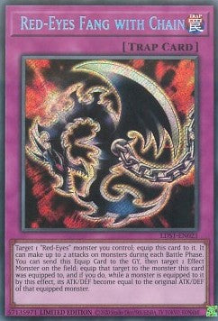 Red-Eyes Fang with Chain LDS1-EN021 Secret Rare Englisch