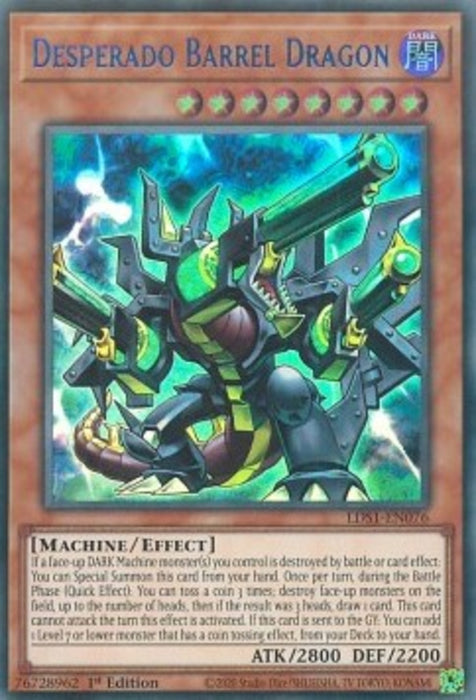 Desperado Barrel Dragon (V.1) LDS1-EN076 Ultra Rare Englisch