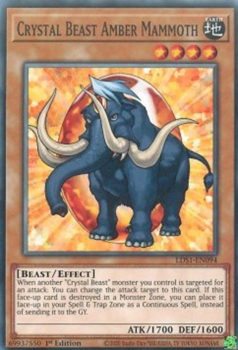 Crystal Beast Amber Mammoth LDS1-EN094 Common Englisch