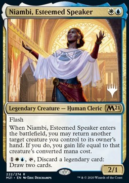 Niambi, angesehene Rednerin PM21-222 Rare Deutsch