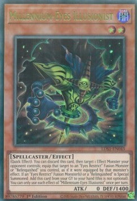 Millennium-Eyes Illusionist (V.2) LDS1-EN045 Ultra Rare Englisch