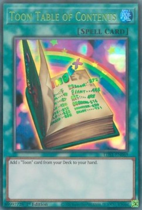 Toon Table of Contents (V.2) LDS1-EN069 Ultra Rare Englisch