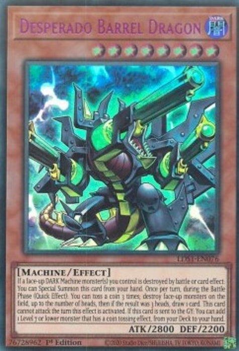 Desperado Barrel Dragon (V.3) LDS1-EN076 Ultra Rare Englisch