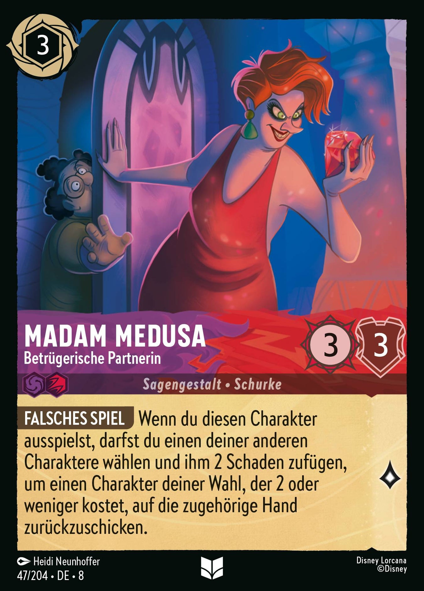 Alle Madam Medusa Charakterkarten in Disney Lorcana
