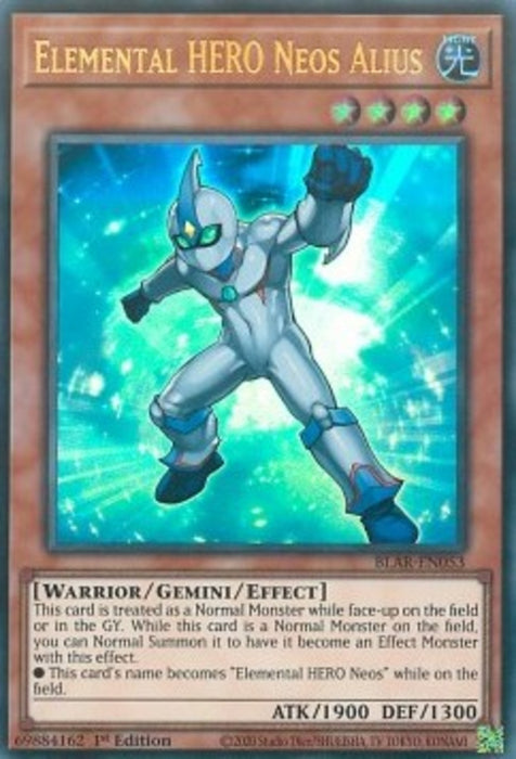 Elemental HERO Neos Alius BLAR-EN053 Ultra Rare Englisch