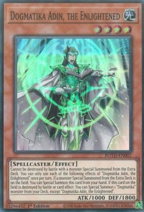 Dogmatika Adin, the Enlightened ROTD-EN007 Super Rare Englisch