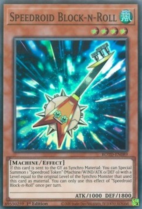 Speedroid Block-n-Roll ROTD-EN089 Super Rare Englisch