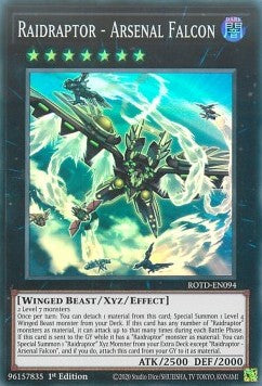 Raidraptor - Arsenal Falcon ROTD-EN094 Super Rare Englisch